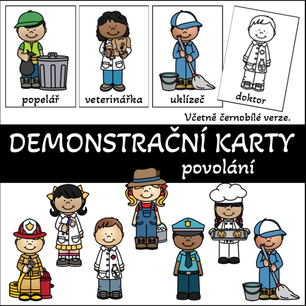 Demonstrační karty - povolání 1
