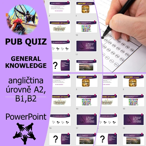 Kvíz - GENERAL KNOWLEDGE - varianta na klasický britský "pub quiz"  1