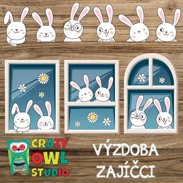 ŠABLONY – zajíčci 1