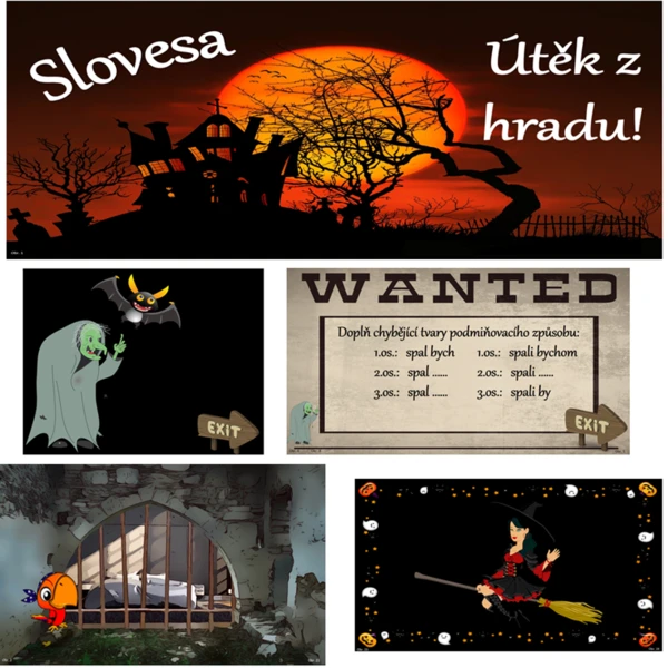 Útěk z hradu! Slovesa 1