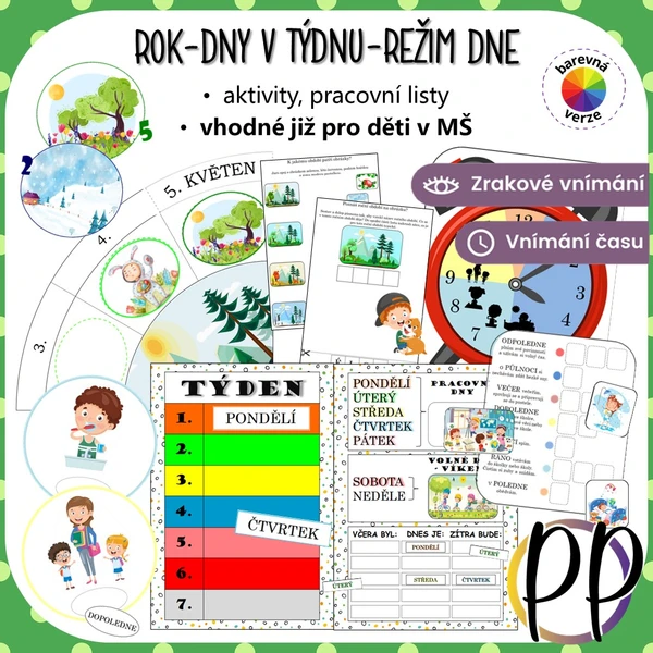 Rok-dny v týdnu-režim dne (kalendář pro MŠ) 1