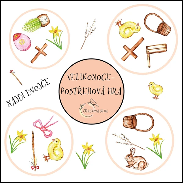 VELIKONOCE- POSTŘEHOVÁ HRA 1