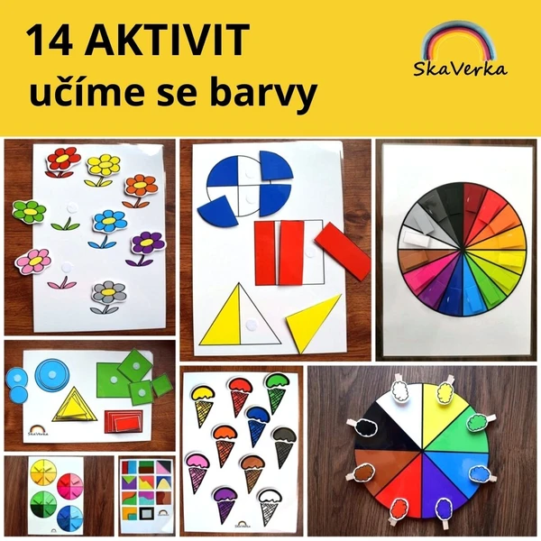 14 aktivit UČÍME SE BARVY 1