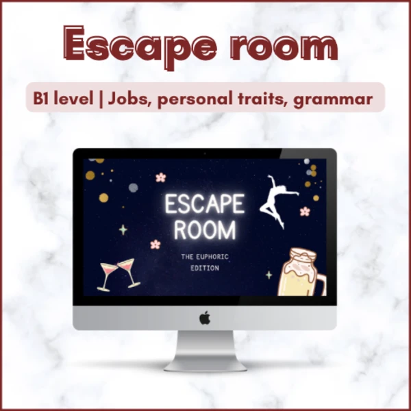 Escape room | slovní zásoba a gramatika | 2.stupeň ZŠ a SŠ 1