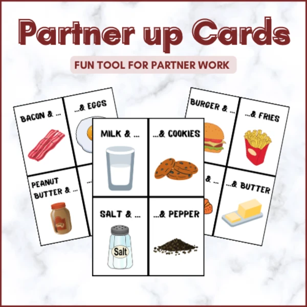 Partner up Cards | Pomůcka pro tvoření párů a skupin 1