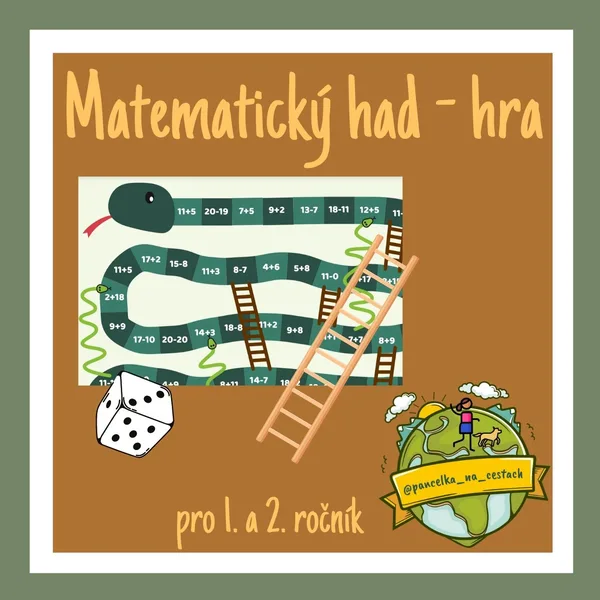 Matematický had na sčítání a odčítání do 20 1