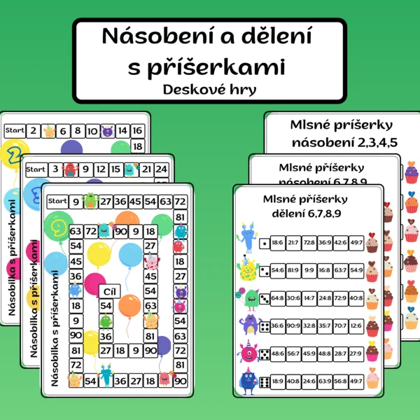 Násobení a dělení s příšerkami 1