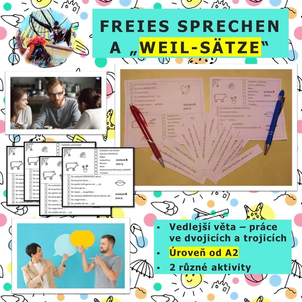 Vedlejší věta ("weil") - tvůrčí mluvení ve dvou 1