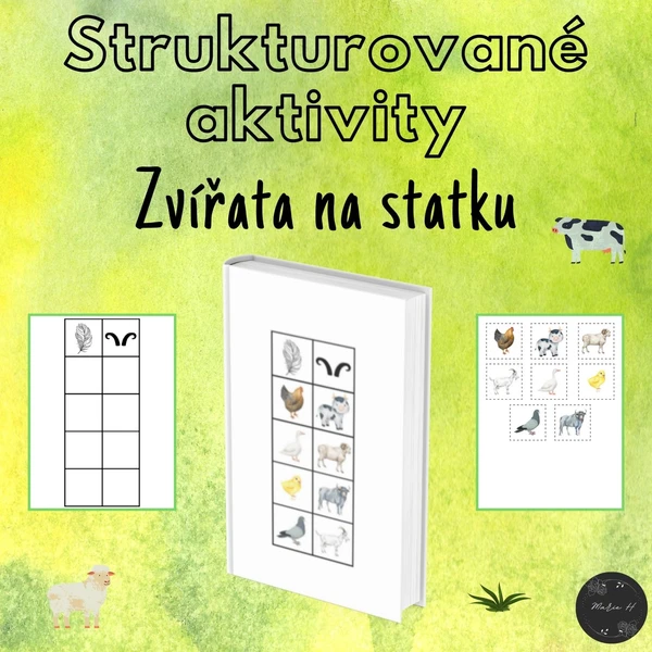 Zvířata na statku, strukturované aktivity 1