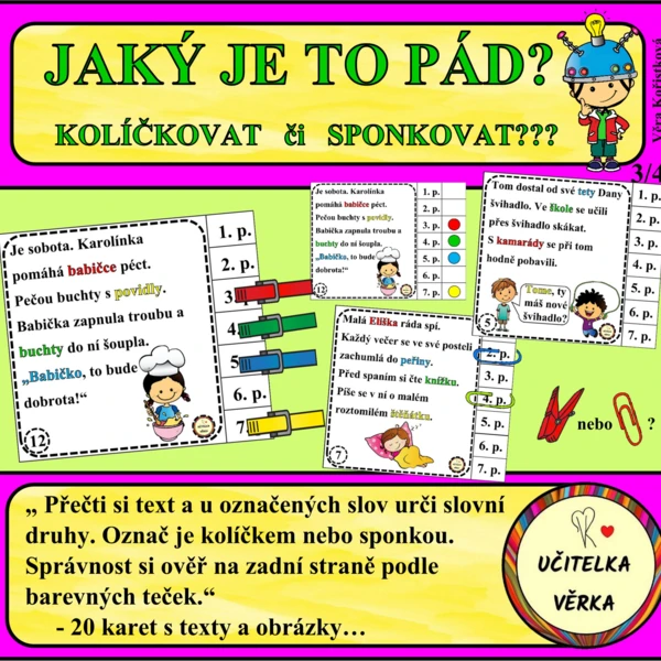 JAKÝ JE TO PÁD? - pád podstatných jmen 1
