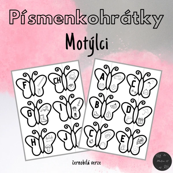 Písmenkohrátky s motýlky 1