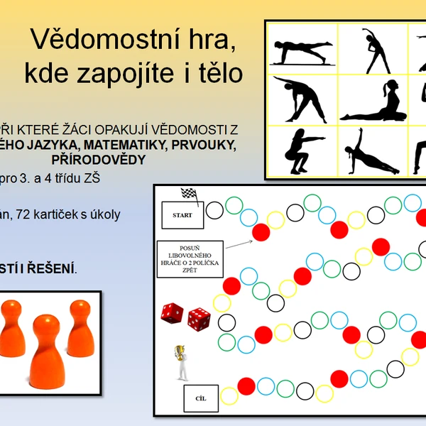 Vědomostní hra-opakování českého jazyka, matematiky, prvouky a přírodovědy 1
