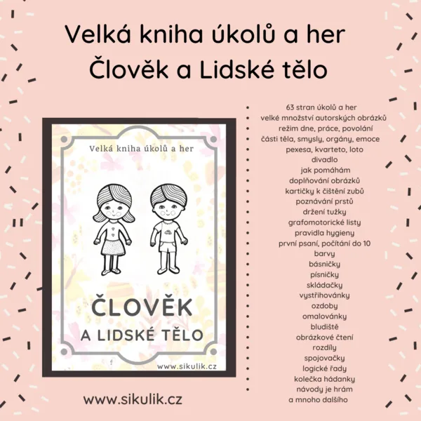 Velká kniha úkolů a her Člověk a lidské tělo 1