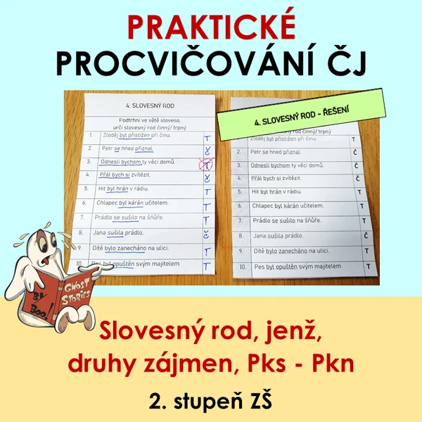 Praktické procvičování ČJ (rod činný/trpný, jenž, přívlastek, druhy zájmen) 1