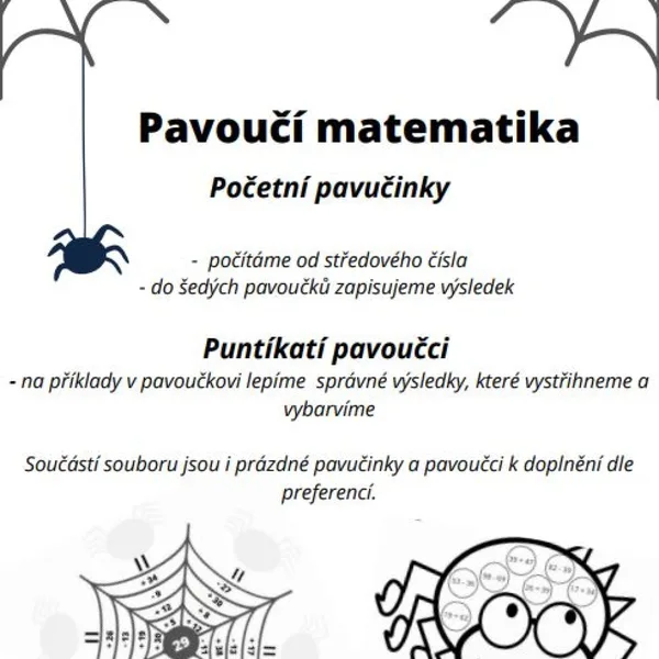 Pavoučí matematika  1