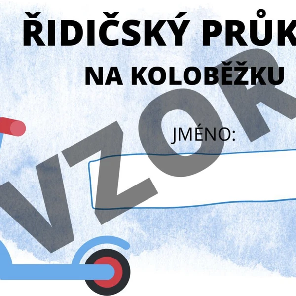 ŘIDIČSKÝ PRŮKAZ NA KOLO, KOLOBĚŽKU 1