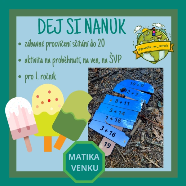 Dej si nanuk - sčítání do 20 bez přechodu desítky  1