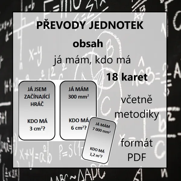 Já mám, kdo má - převody jednotek obsahu 1