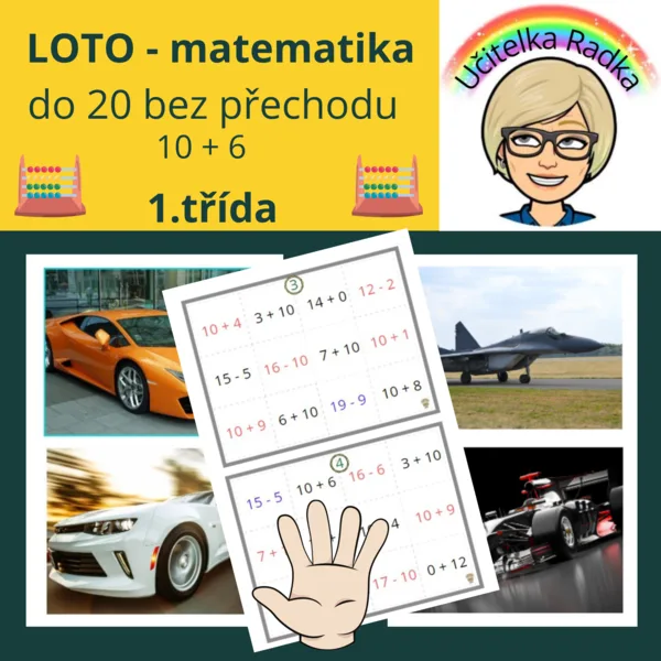 LOTO - počítání do 20 bez přechodu 1