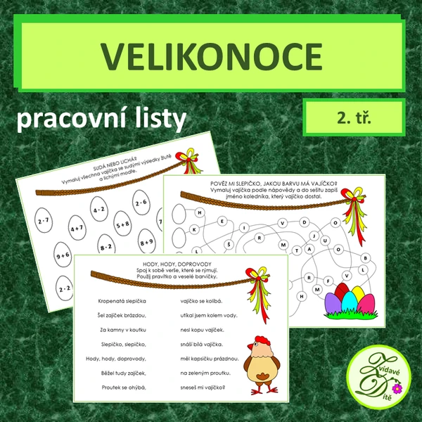 Velikonoce - pracovní listy 1