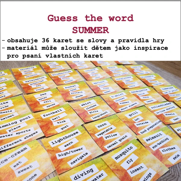 Guess the word - Summer 1