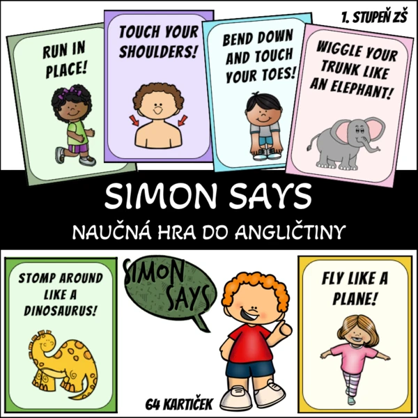 Simon says... naučné kartičky 1