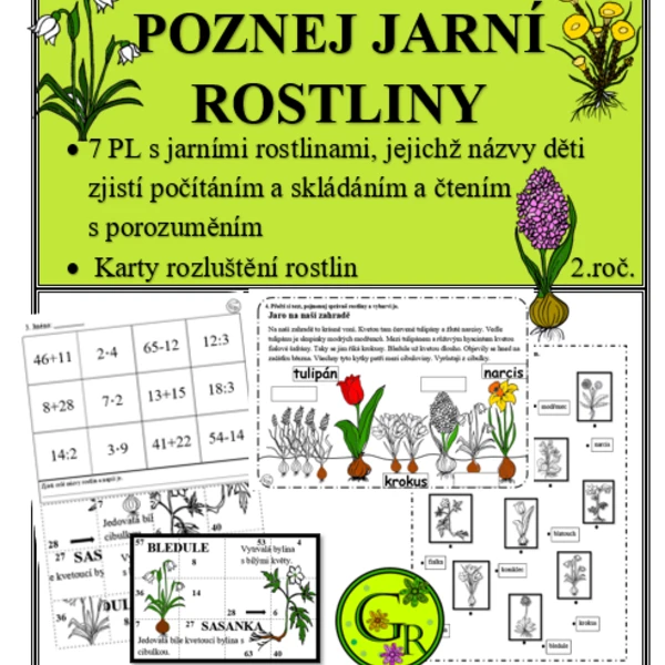 Poznáváme jarní rostliny 1