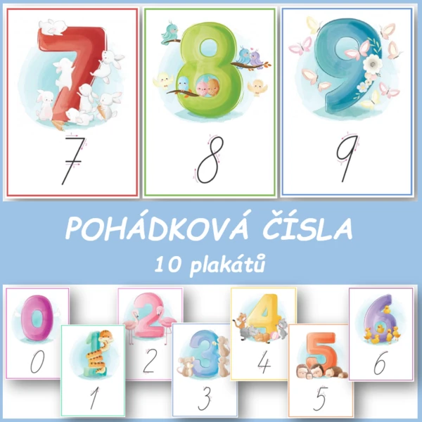Pohádková čísla - plakáty 1