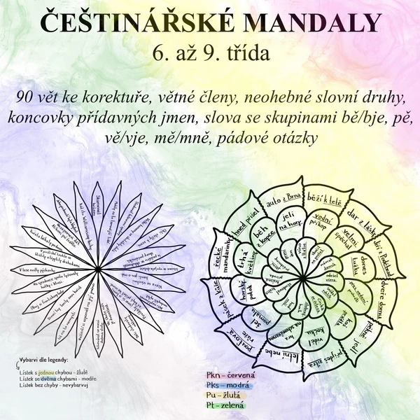 češtinářské mandaly 1