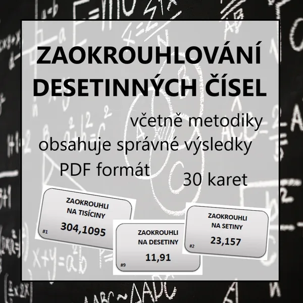 ZAOKROUHLOVÁNÍ desetinných čísel 1