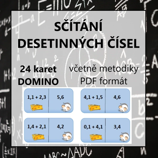DOMINO - sčítání desetinných čísel 1