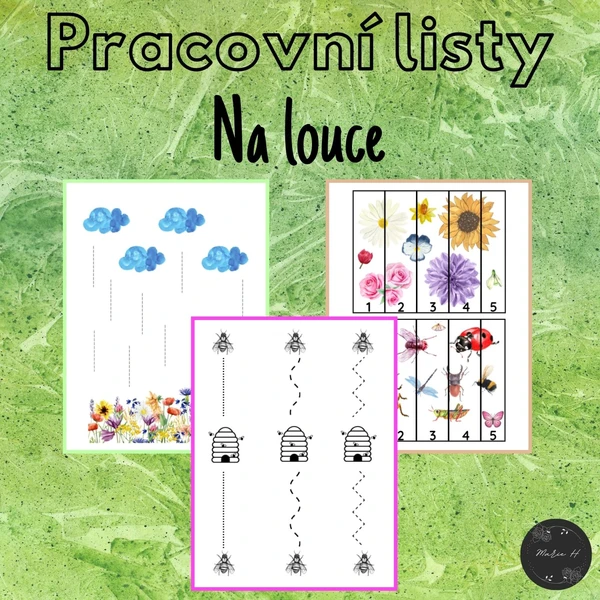 Na louce, pracovní listy 1