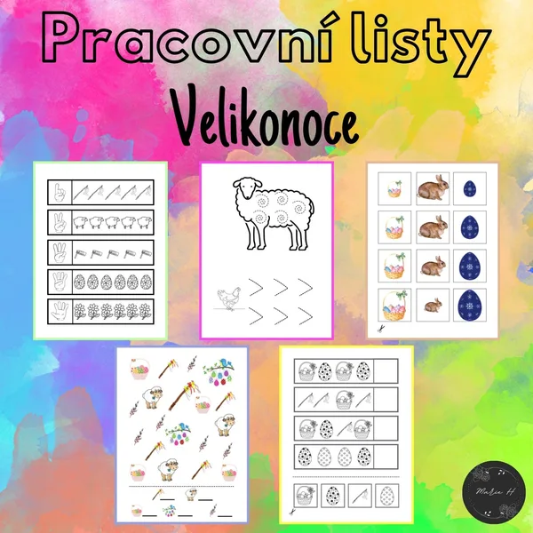 Velikonoce, pracovní listy 1