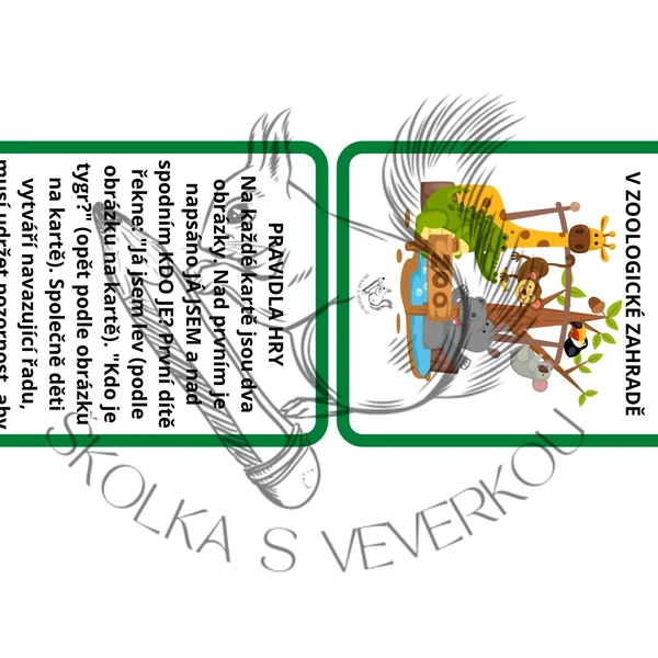 V ZOOLOGICKÉ ZAHRADĚ - Já jsem, kdo je? 1