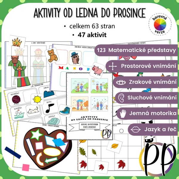 Aktivity od ledna do prosince (barevná verze) 1