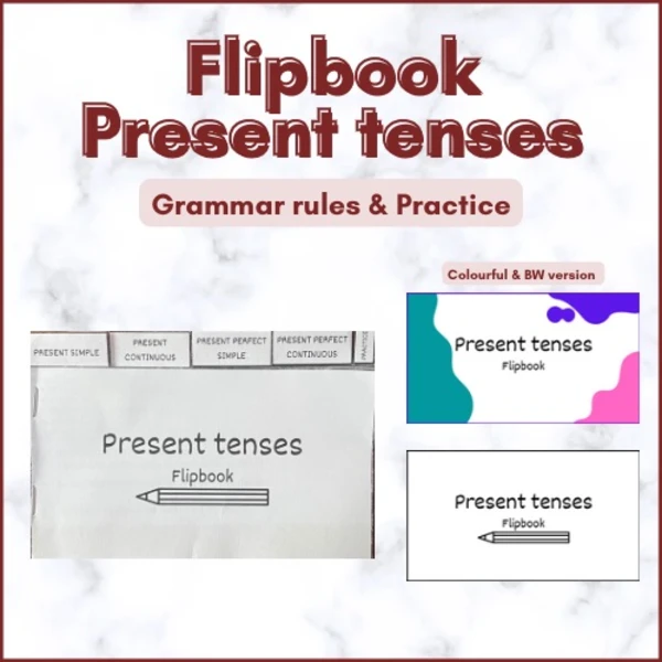 Flipbook | Present tenses | Pravidla a procvičování 1