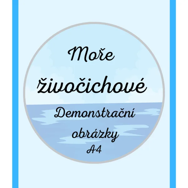 Moře - živočichové - Demonstrační obrázky A4 1