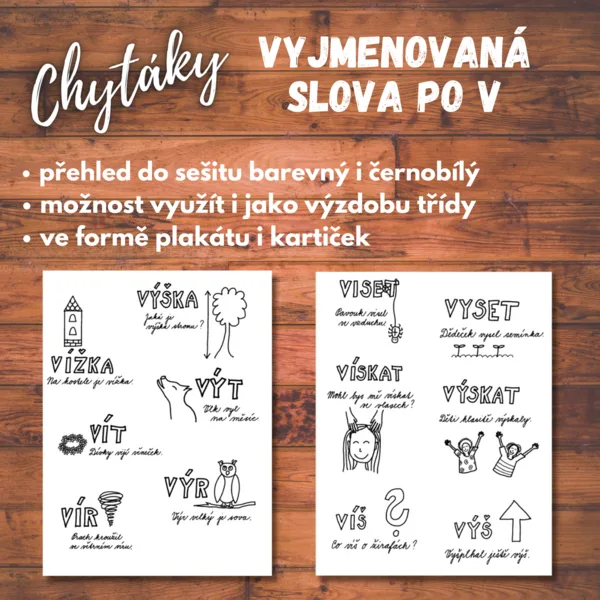 Vyjmenovaná slova po V - CHYTÁKY 1