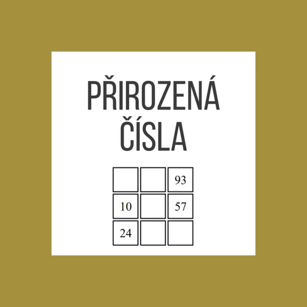 Přirozená čísla - Kostkový rébus 1