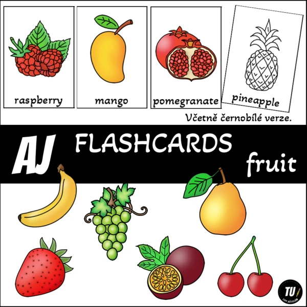 Flashcards - fruit (ovoce) 1