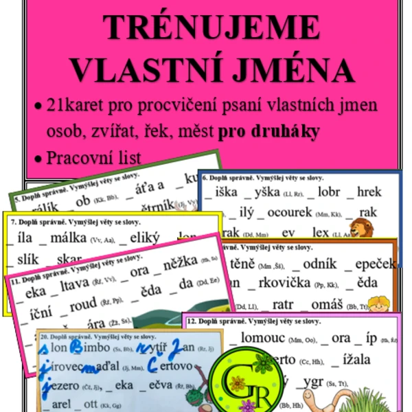 TRÉNUJEME VLASTNÍ JMÉNA 1