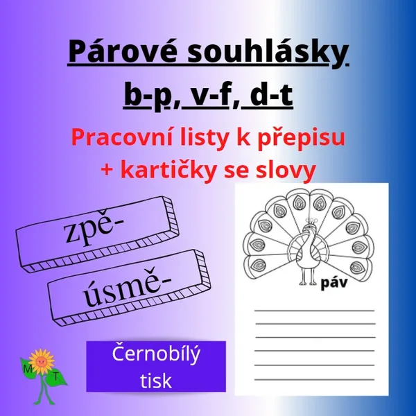 Párové souhlásky b-p, v-f, d-t 1