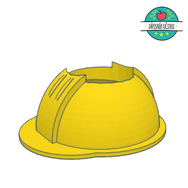 3D model přilby na Ozobota 1