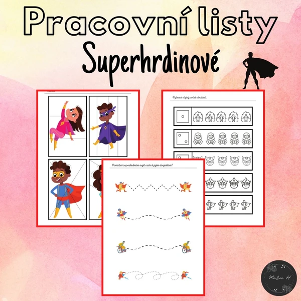 Superhrdinové, pracovní listy 1