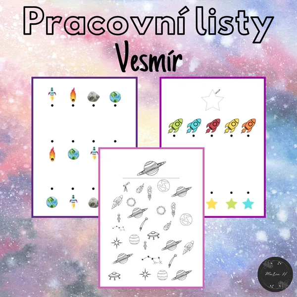 Vesmír, pracovní listy 1