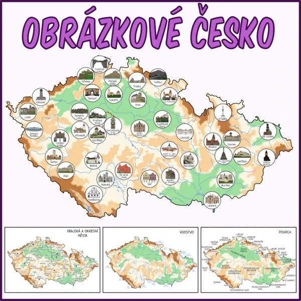 Česká republika - Obrázková mapa 1