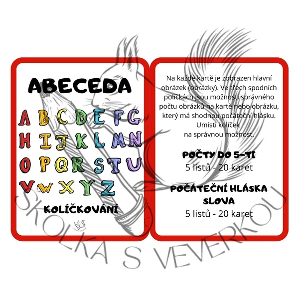 ABECEDA - kolíčkování 1
