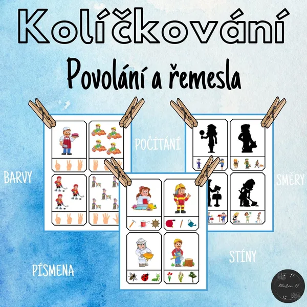 Povolání a řemesla, kolíčkování 1