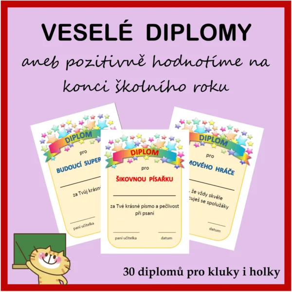 Diplomy - pozitivní hodnocení 1