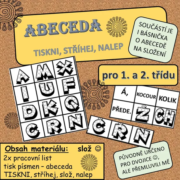 Abeceda - tiskni, stříhej, nalep 1